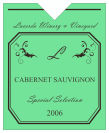 Striped Rectangle Wine Label 3.25x4